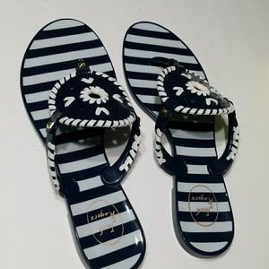 Jack Rogers Shoes - Striped Slippers Jack Rogers Shoes - Striped Slippers